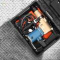 Tool Box Large Space Lightweight Durable with Lid Hammer Handy Tools Electrician Repairs Box Repair Tool Storage Case for Garage Home Trunk , 41cmx33cmx21.5cm. 