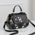 Simple and fashionable embroidered bucket bag 2022 autumn new handbag bag sweet lady shoulder crossbody bag. 