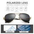 Pro Acme 3 SIZE Classic Pilot Sunglasses Men Women Polarized Metal Frame Mirrored Lens Glasses for Driving for Kids PC0324.
