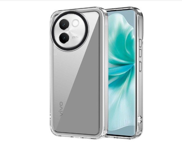 Kapa Warrior Acrylic Clear Back Cover for Vivo V30E (5G) | Slim Shockproof [Military Grade Protection] Hybrid Bumper Case Vivo V30e Transparent Soft Case