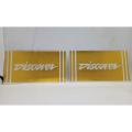 2ps Motorcycle Discover front shok up sticker colour-golden. 