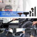 12Piece Universal Vacuum Attachment Kit Wet Dry Plastic Vacuum Hose Adapter Extension Wand Flexible Crevice Tool Adapter Vacuum Cleaner Parts.