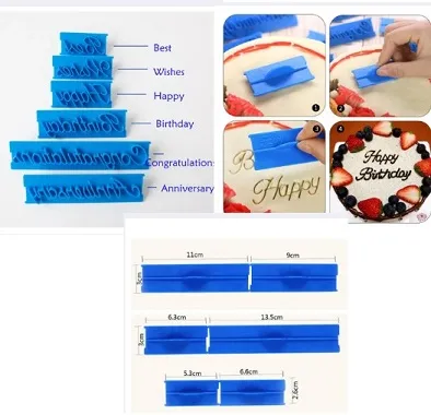 6%20pieces%20Cake%20Stamp%20Baking%20Molds%20Alphabet%20Letter%20Words%20Cookie%20Press%20Stamp%20Embosser%20Cutter%20Fondant%20Mould%20Happy,%20Birthday,%20Best,%20Wishes,%20Congratulations,%20Anniversary%20Material%20plastic%20-%20Image%202