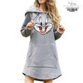 Hoodies Women Sweatshirt Dress Solid Autumn Winter Warm Loose Oversized Hoodie Female Pullover Long Length. 