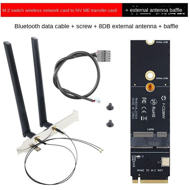 Ngff%20M.2%20Ax200%20Ax210%20Wireless%20Network%20To%20Nvme%20Ssd%20Solid%20State%20Drive%20Interface%20Wifi%20Adapter%20-%20Image%204