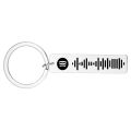 Personalized Spotify Code Keychain Engraved Name Song Music Keyring Scannable Song Key Ring Chain Holder Gift for Couple. 