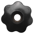 XHHDQES 10 Pcs M10 10mm Dia Thread Black Plastic Star Head Clamping Knob Grip. 