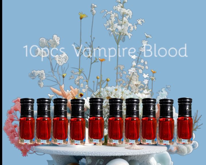 10pcs Premium Vampire Blood Scented Attar Set - Elegant Fragrance Collection