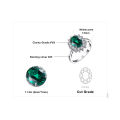 925 Sterling Silver Red Ruby Light Emerald Princess Na Artificial Green Jewelry Palace Diana Ring Engagement Ring Women's Ringcosplay.