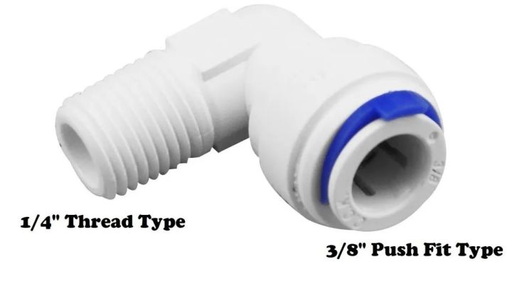 1/4%20Inch%20Male%20Thread%20x%203/8%20inch%20Push%20Fit%20Elbow%20Connector%20For%20RO%20Pipe%20Fitting%20-%20Image%202