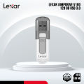 Lexar JumpDrive V100 128GB USB 3.0 Pen Drive with Protective Cap - Plug-and-Play - PC/Mac Compatible. 