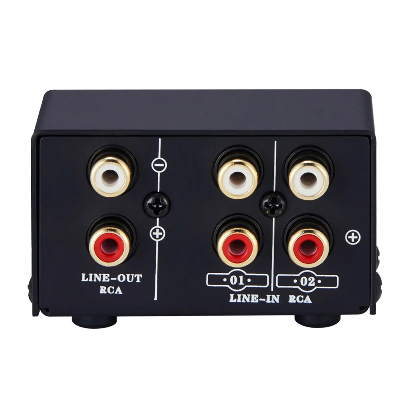 Commutatore Audio RCA 2-in-1 / 1-in-2, Selettore A/B Non Alimentato, Per Passare Tra Computer E Cuffie, Segnale Senza Perdite - 2
