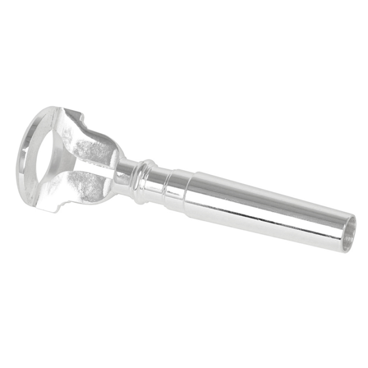 1 PCS Brass Trumpet Mouthpiece Silver-Plated Standard Trumpet Mouthpieces Trumpet Mouthpiece Trainer 3C 5C 7C Brass