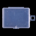 2pcs Transparent Chapter Box Hanging Box Mini Key Photo Boxes Home Storage Box. 
