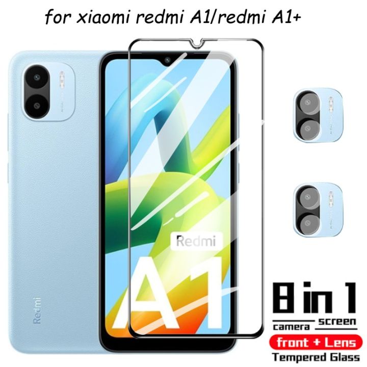 Tempered Glass For xiaomi redmi A1 Screen Protector redmi A1+ Camera protectors for redmi A 1 Glass Film redmiA1 película glass protector For redmi A1 plus accessories