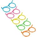Creative Funny Soft Plastic Straw for Kids Birthday Party Toys Fun Glasses Flexible Drinking Toys Children Baby Party Toys Gifts. 