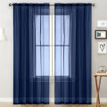 1Pc Solid Color Sheer Tulle Window Curtain Drape Living Room Balcony Patio Decor. 