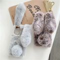 Soft Plush Phone Case For Xiaomi Redmi Note 12 11 11S 10 9 9S 8T 8 7 6 5 Pro 4 4X 12s Furry Rabbit Bunny Warm Fur Cover. 