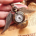Harry Potter Gold Snitch Pocket Watch Souvenir Girls Student Kids Boys Small Pendant Delicate Necklace Vintage. 
