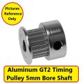 5mm Motors SHAFT Aluminum GT2 Timing 5mm Bore Shaft Pulley 20 Teeth 6mm Belt For CNC Machine 3D Printer DC Gear Motor Parts Puli. 