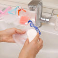 Bathroom Accessories Hangable Soap Storage Net Bags Bath Shower Gel Facial Cleanser Foaming Mesh Bags Body Soap Cleanser Pouch.