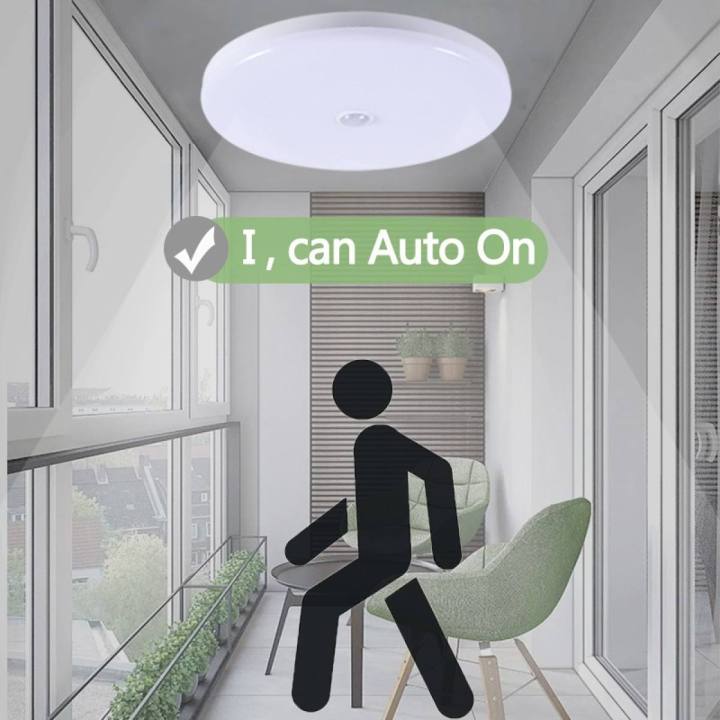 18W LED Ceiling Lamps PIR Motion Sensor Night Lighting Modern Ceiling Lights Surface Mounted