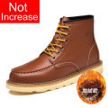 Men Boots Elevator Shoes Hidden Heels High Soft Leather Heightening Shoes For Man Increase Insole 10CM 8CM 6CM Warm Height Boots BunnyGarden.