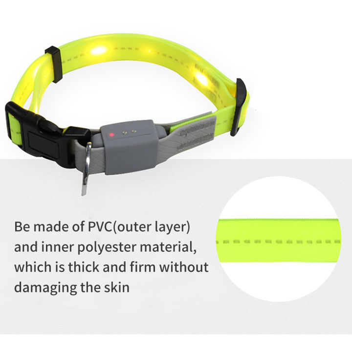 KOOWIN%20Dog%20Collar%20Glowing%20Pet%20Collar%20Adjustable%20Safety%20Pet%20Collars%20Waterproof%20with%203%20Light%20Modes%20-%20Image%205