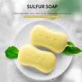 85g Sulfur Soap Deep Cleansing Oil-Control Acne Treatment Lackhead Remover Handmade Soap Cleanser Shampoo Soap Skin Care TSLM1. 