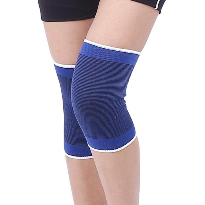 Knee Support Guard Pain Relief for Gym and Physical Activities 1 Pair Knee Support, Guard, Braces -(Blue , Free size) 2pcs