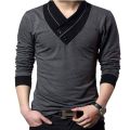 GREY  COLOUR COTTON EXPORT QUALIYR SMART LONG SLEEVE T- SHART FOR MEN,. 