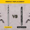 Durable 3/8 Inch Pocket Hole Drill Bit with Depth Stop Collar 1/4 Hex Shank Replacement Twist Step Drills for Kreg Manual Pocket Hole Guide Jig Master System. 