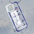 UCUC for Infinix Smart 8/Pop 8/Hot 40i/Spark 20 20C/Spark Go 2024 Back Cover Astronaut Label Transparent TPU Ultra Thin Soft Phone Cases.