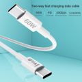 IVON CA203 60W PD USB-C / Type-C to USB-C / Type-C Fast Charging Data Cable, Cable Length: 1m. 