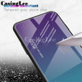 For Honor X6A case Gradient Mirror Tempered Glass Protector Hard Cover For Honor X6A Back Cover Phone Cases.