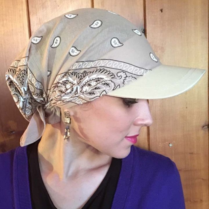 Unisex Hat Fashion Square Scarf Cap Soft Headscarf Baseball Cap Outdoor Brim Sunshade Hats Gift