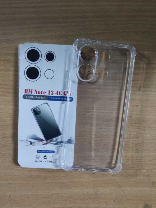 Xiaomi Redmi Note 13 4G Camera Protection Premium Silicone Case Crystal Clear Soft TPU Ultra-Thin Transparent Flexible Protective Mobile Phone Back Cover