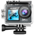 6month warranty 5K Ausek Dual Screen 5K Waterproof Action Camera HDD  /  Flash Memory  warranty 6 month. 