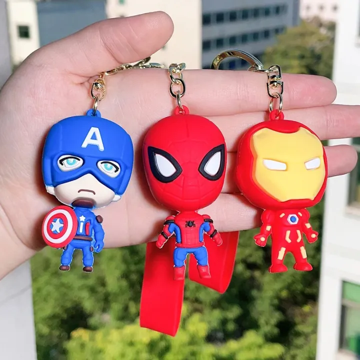 Marvel%20Black%20Spider%20Man%20Silicone%20Key%20Ring%20Cartoon%20Anime%20Keychain%20Car%20Pendant%20Phone%20Bag%20Hanging%20Jewelry%20Gifts%20for%20Kids%20-%20Image%202