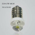 3/4.5/6V 0.5W Flashlight Bulb 6000K White LED E10 Socket Replacement Bulb For Flashlight Lantern Torch Led Bulbs. 