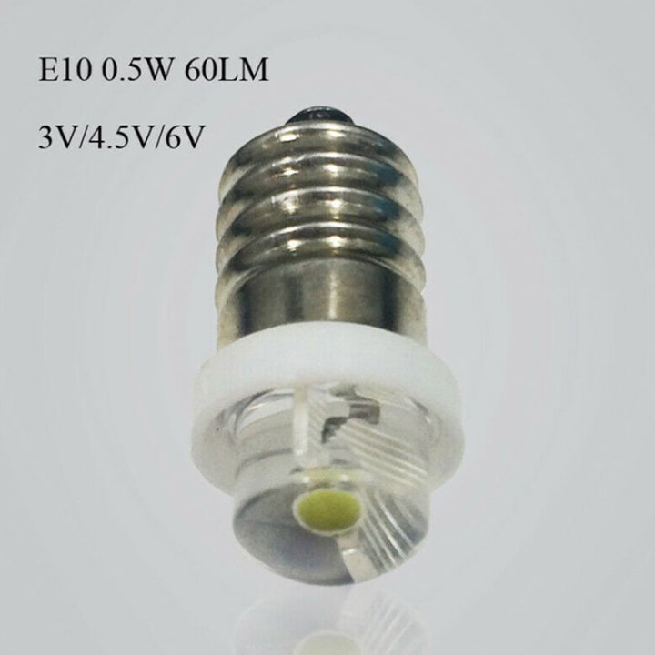 3/4.5/6V%200.5W%20Flashlight%20Bulb%206000K%20White%20LED%20E10%20Socket%20Replacement%20Bulb%20For%20Flashlight%20Lantern%20Torch%20Led%20Bulbs%20-%20Image%205