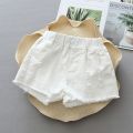 Baby Girl Shorts Jeans 2024 Summer Kids Korean Version Denim Pants High Waist Casual Trousers Girl Ripped Jeans For 2 To 12 Year. 