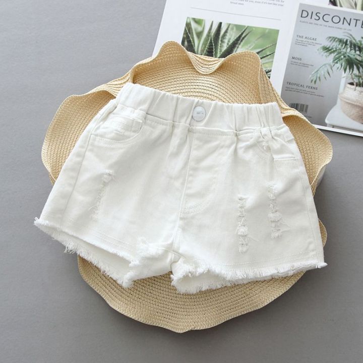 Baby%20Girl%20Shorts%20Jeans%202024%20Summer%20Kids%20Korean%20Version%20Denim%20Pants%20High%20Waist%20Casual%20Trousers%20Girl%20Ripped%20Jeans%20For%202%20To%2012%20Year%20-%20Image%207