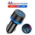 Fast Quick Charging 25W Dual Ports Type c USb-C Car Charger Power Adapters for iPhone 13 12 Pro Samsung Xiaomi Android phone. 