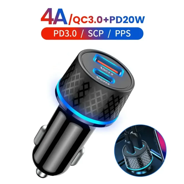 Fast%20Quick%20Charging%2025W%20Dual%20Ports%20Type%20c%20USb-C%20Car%20Charger%20Power%20Adapters%20for%20iPhone%2013%2012%20Pro%20Samsung%20Xiaomi%20Android%20phone%20-%20Image%202