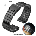 18mm stainless steel strap for Casio vintage small gold watch small square A168 A158W AQ-230 AEQ-110 AE1200/1300 A159 series. 