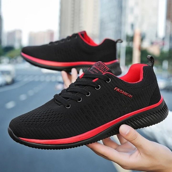 Summer Breathable Men's Casual Shoes Mesh Breathable Man Casual Shoes Fashion Moccasins Lightweight Men Sneakers 36-48