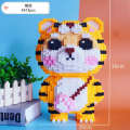 Compatible with LEGO oversized tiger building blocks small particle 3D puzzles difficult to assemble children's toys for girls. 