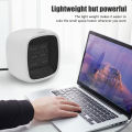 Portable Electric Space Heater, Lightweight Mini Electric Heater for Small Office.
