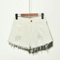 Hole Irregular Large Size Denim Shorts Female Jeans Women High Waisted Short New Femme Push Up Skinny Slim Denim Shorts 4XL. 